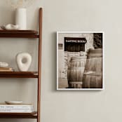 "Tasting Room" - Art Print in Warm Sepia by Shannon Howard - In a Room