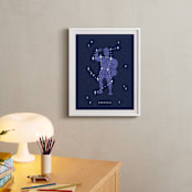 "Disney's Hercules Stars Are Born" - Art Print in Pruple by Rebecca Smith - In a Room