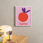 "My Fruity Family III" - Personalized Art Print in Citrus by Marta Crea - In a Room
