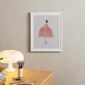 "Painted Ballerina" - Art Print in rose by Grae - In a Room