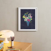 "Candy blossom" - Art Print in Midnight blue by Lisa Glanz - In a Room