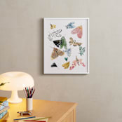 "Moths" - Art Print in Moss Green by Emilie Simpson - In a Room