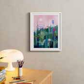 "Feel So Fine" - Art Print in Emerald Green by Sarina Diakos - In a Room