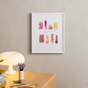 "Popsicle" - Art Print in Berry by Kelly Ventura - In a Room