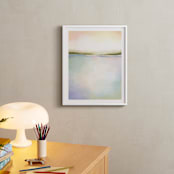 "Coral Bay" - Art Print in Coral Pink by AlisonJerry - In a Room
