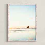 "Cannon Beach No. 2" - Art Print in Color by Kamala Nahas - Framed