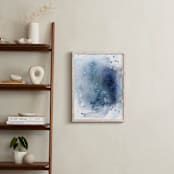 "Capri Waves" - Art Print in Ocean Blue by Paper Raven Co. - In a Room