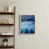 "Wavy Blue" - Art Print in Navy by Carole Crohan - CaroleeXpressions - In a Room