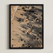 "Black Sand III" - Art Print in Onyx by Karly Rose Sahr - Framed
