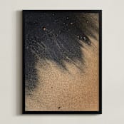 "Black Sand II" - Art Print in Onyx by Karly Rose Sahr - Framed