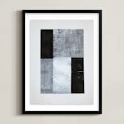 "tonality IV" - Art Print in Slate by Sara Hicks Malone - Framed