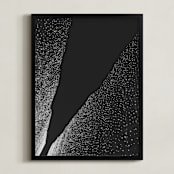 "Galaxy" - Art Print in Midnight by Lying on the grass - Framed