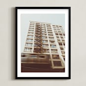 "The L" - Art Print in Alabaster by Kamala Nahas - Framed