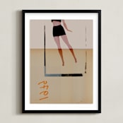 "Iconic" - Art Print in Vintage by Maja Cunningham - Framed