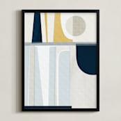 "Meter" - Art Print in Midnight by Liz Taylor Creative - Framed