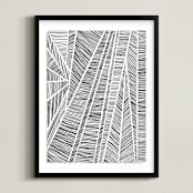 "Merging" - Art Print in Midnight by raven erebus - Framed