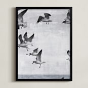 "In flight." - Art Print in Cloudy by Dawn Smith - Framed
