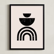 "Rituals I" - Art Print in Obsidian by Iveta Angelova - Framed