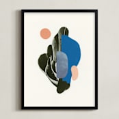 "Organic Curves I" - Art Print in Sky by Field and Sky - Framed