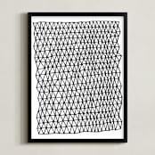 "Crocodile 1" - Art Print in Black by Jaime Derringer - Framed