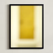 "Ode to Rothko I" - Art Print in Ochre by koshi - Framed