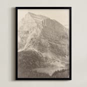 "Glacier National Park" - Art Print in Sepia by Brooke Chandler - Framed