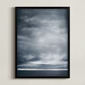 "moody blues 1" - Art Print in indigo by Kamala Nahas - Framed