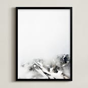 "Shroud" - Art Print in Fog by Heather Deffense - Framed