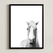 "Presence" - Art Print in Black and White by Debra Butler - Framed