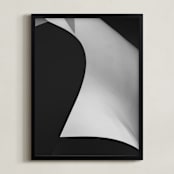 "Swept Away I" - Art Print in Black & white by Angie McMonigal - Framed