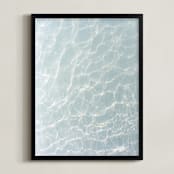 "Wave Patterns" - Art Print in Tide by Tommy Kwak - Framed
