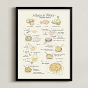 "Illustrated recipe of tortilla de patata" - Art Print in Colorful by Rosana Laiz Blursbyai - Framed