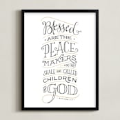 "Peacemaker" - Art Print in Gold by Jennifer Wick - Framed