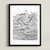 "Sentimentary" - Art Print in Onyx by Stephanie Nowotarski - Framed