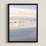 "White Lake" - Art Print in calm sky by Gaucho Works - Framed