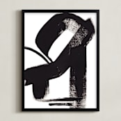 "Untitled 1b" - Art Print in Black and White by Jaime Derringer - Framed