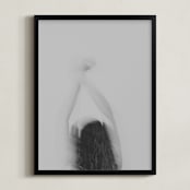 "Reaching" - Art Print in Mist by Ilze Lucero - Framed