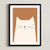 "House Cat" - Art Print in Sienna by Coit Creative - Framed