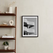 "Curves and Squares 1" - Art Print in Black & White by lulu and isabelle - In a Room