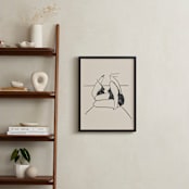 "Diving Board" - Art Print in Ivory by Katie Spak - In a Room