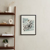 "Waterfall Assemblage" - Art Print in Waterfall Blue by Bethania Lima - In a Room