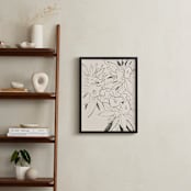 "Azalea en Noir" - Art Print in Ink by Catilustre - In a Room
