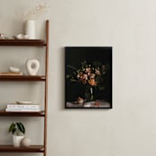 "Moody Floral Still Life" - Art Print in Moody Rose by Katie Buckman - In a Room