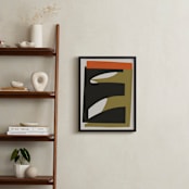 "Dual Perspectives 1" - Art Print in Subtle Earth by Stefania Copertini - In a Room