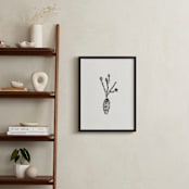 "Flower stems" - Art Print in Cream by Elliot Stokes - In a Room