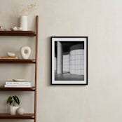 "Curves and Squares 2" - Art Print in Black & White by lulu and isabelle - In a Room