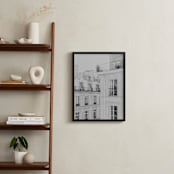 "Parisian Rooftops" - Art Print in French Gray by Lindsay Ferraris Photography - In a Room