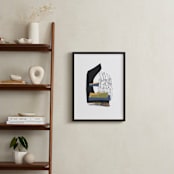"Stacked Up" - Art Print in Ebony Moss by Pippin Schupbach - In a Room