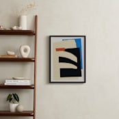 "Dual Perspectives 2" - Art Print in Soft Sand by Stefania Copertini - In a Room
