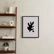 "Bold Floral II" - Art Print in Onyx by Iveta Angelova - In a Room